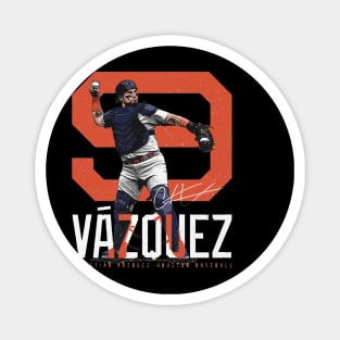 Christian Vazquez Houston Bold Number Magnet